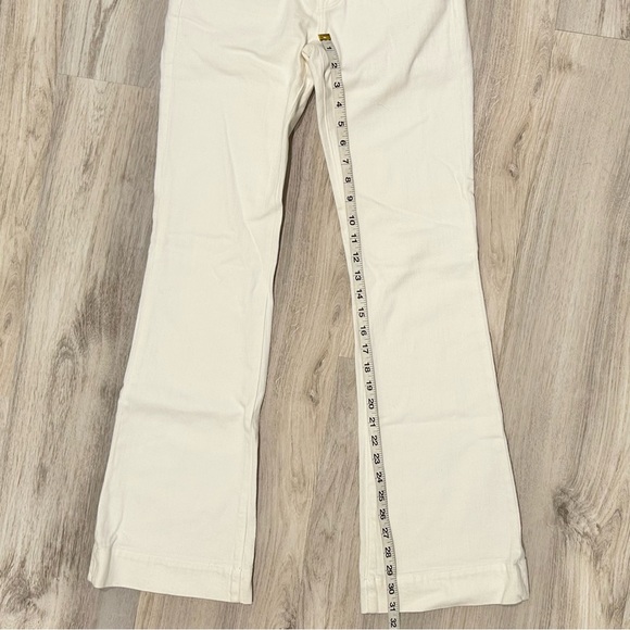 J Brand Petite Heartbreaker White Denim Low Rise Cotton Boot Cut Jeans Size 26” - Picture 5 of 9